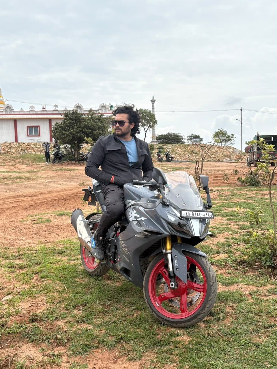 Solo rider on a Tripshala ride